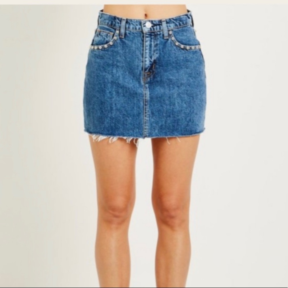 Hudson Denim Mini Skirt